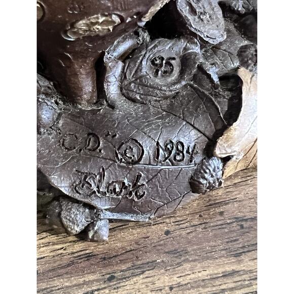 Vtg Tom Clark & Tim Wolfe 1998 Signing Event Sculpture GNOME FALL PIG 1985 - Picture 6 of 8